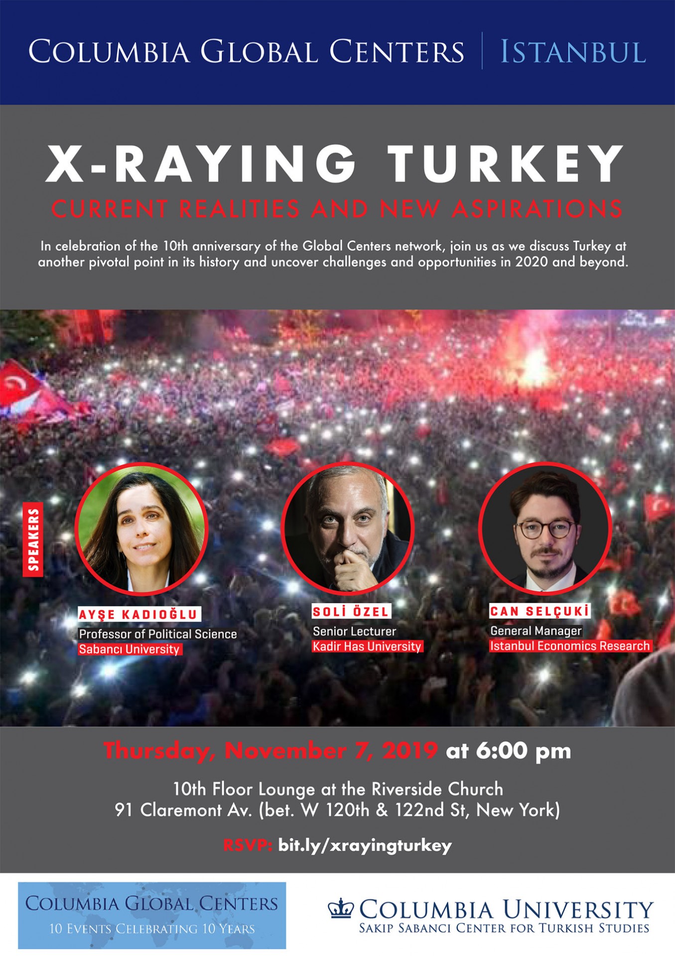 Flyer advertising event X-Raying Turkey
