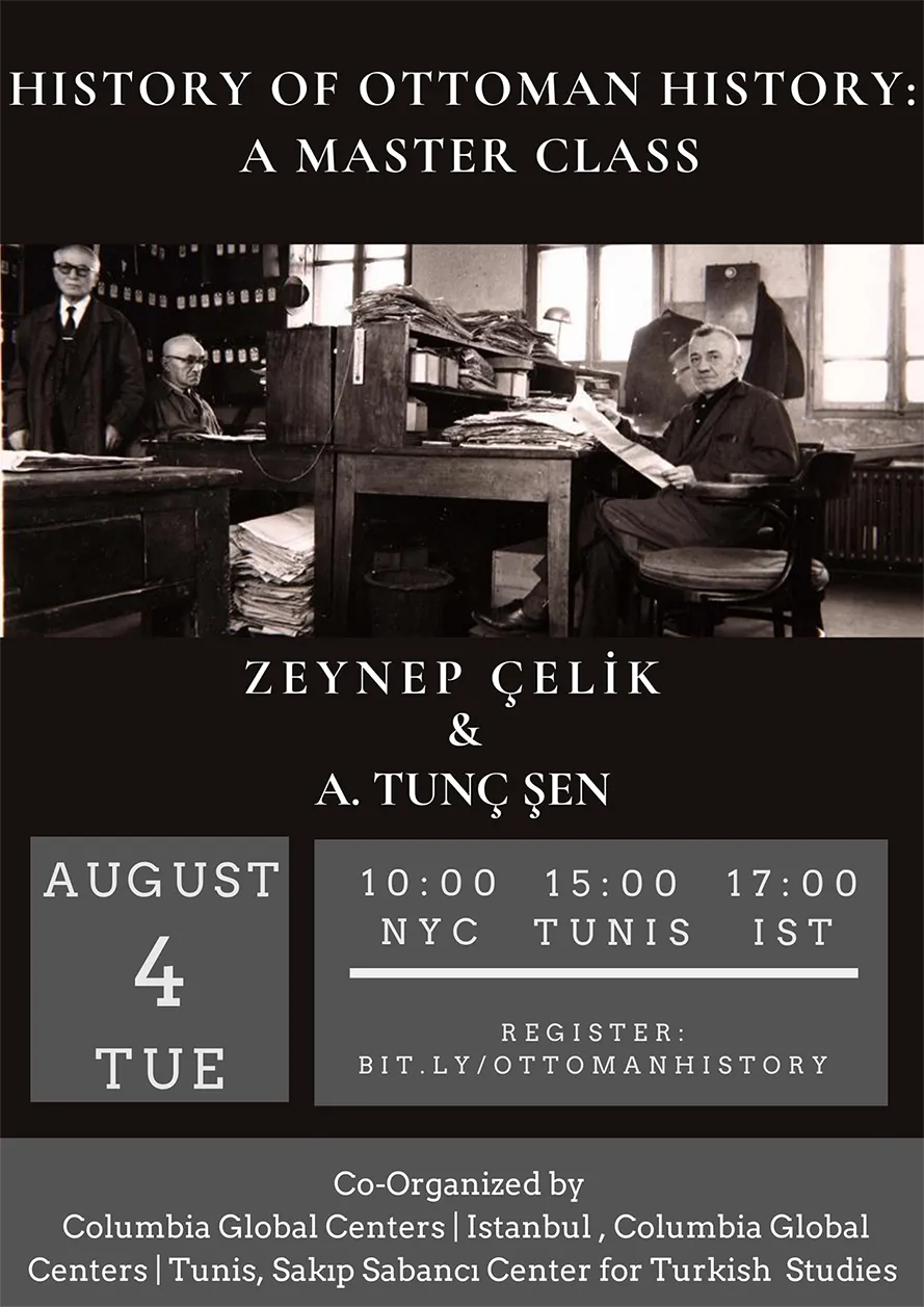Flyer for "History of Ottoman History" event