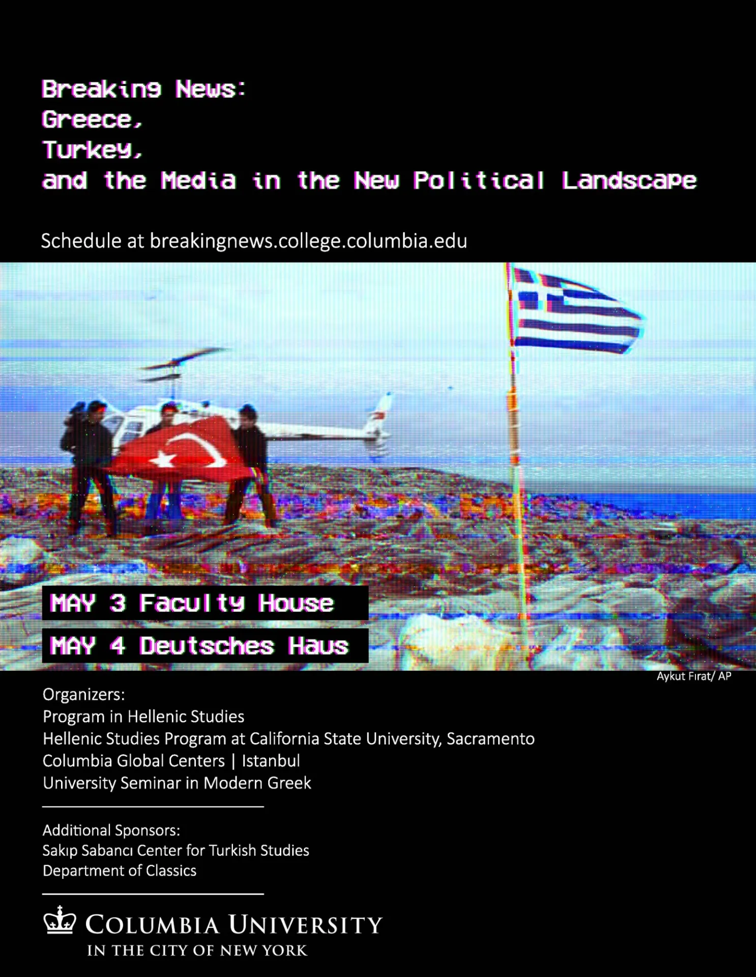Breaking news conference poster